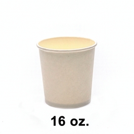 16 oz. (DM98mm) White Paper Soup Container Base - 500/Case (No Lids)
