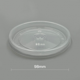 PP Concave Lid (DM98mm) fit 8/12/16 oz. - 500/Case